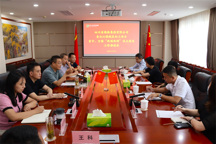 鄧華主持召開集團公司青白江保稅區(qū)加工項目資中 、萬源“兩端兩網(wǎng)”試點建設項目工作推進會