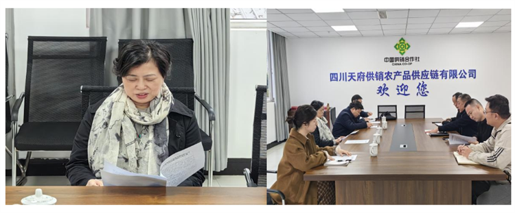 楊武秀帶隊到集團龍泉農產品集采集配中心調研指導工作